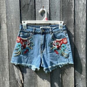 STREETWEAR Society Floral Print Shorts High Waisted size 7